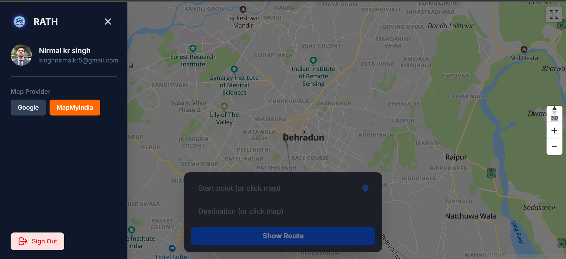 Drone4s hackathon — project screen
